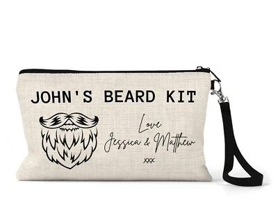 UNIQUEPGIFTS Dad Fathers Day Gift Beard Kit Shaving Bag From Kids Fathers Day Daddy Grandad