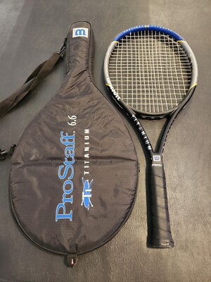 Wilson Prostaff 6.6 Titanium Oversize Tennis Racquet w/ Bag | eBay