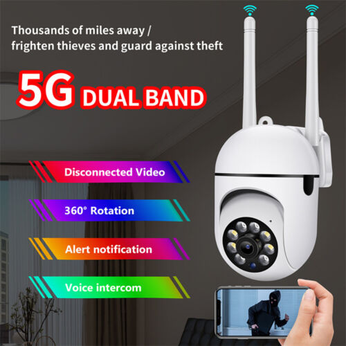Sistema di telecamere di sicurezza wireless esterno casa 5G Wifi telecamera visione notturna 1080P CCTV - Foto 22 di 26