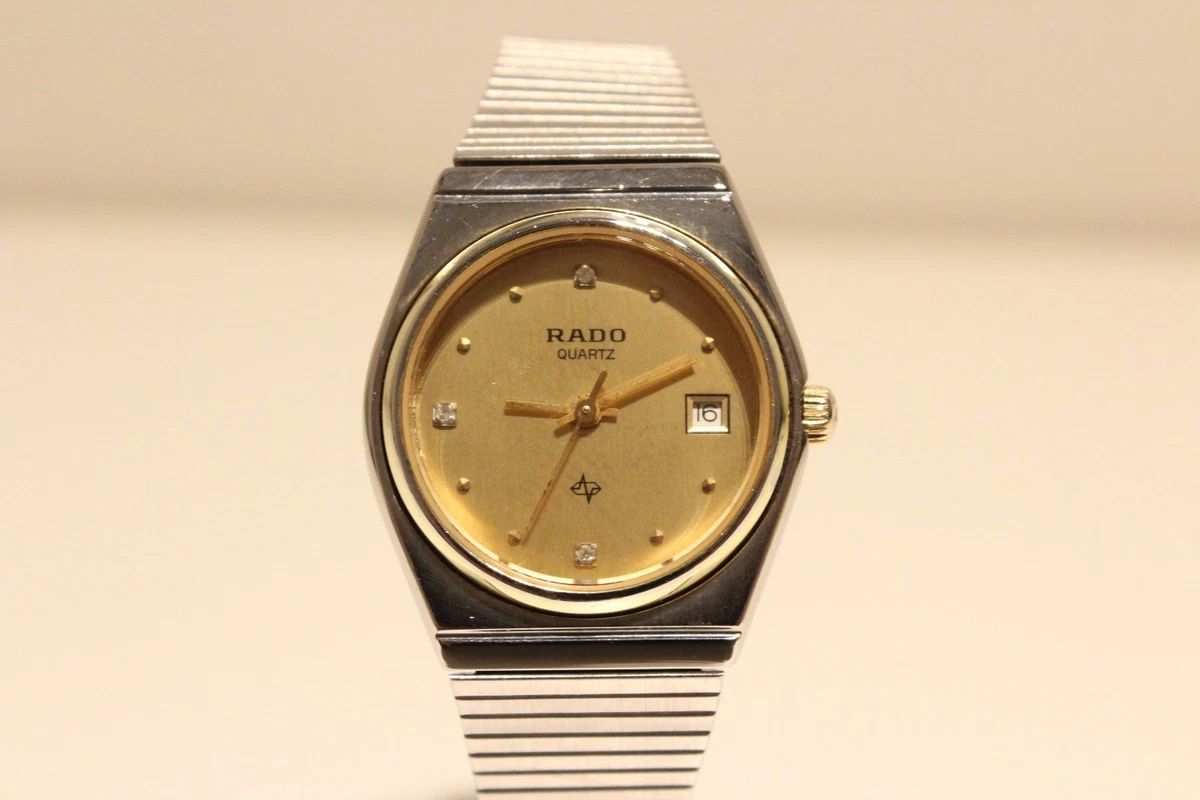 VINTAGE RARE TWO TONE ST.STEEL LADIES QUARTZ WATCH