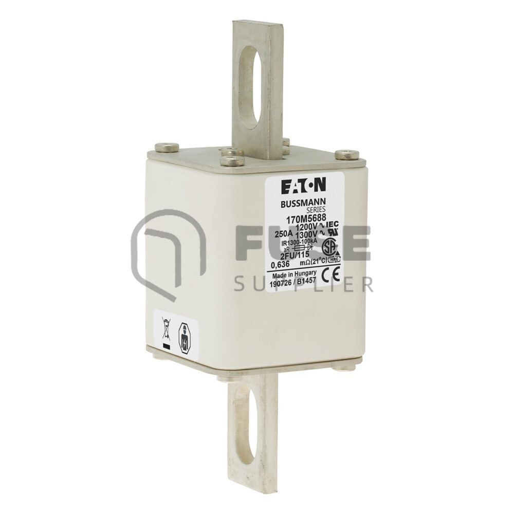 1PC New Eaton BUSSMANN 170M5688 250A 1250V High Speed Fuse