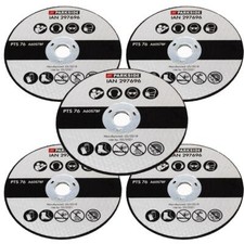 Schleifscheiben 5x f&uuml;r Parkside Akku Winkelschleifer PWSA 12 B1 LIDL IAN312027