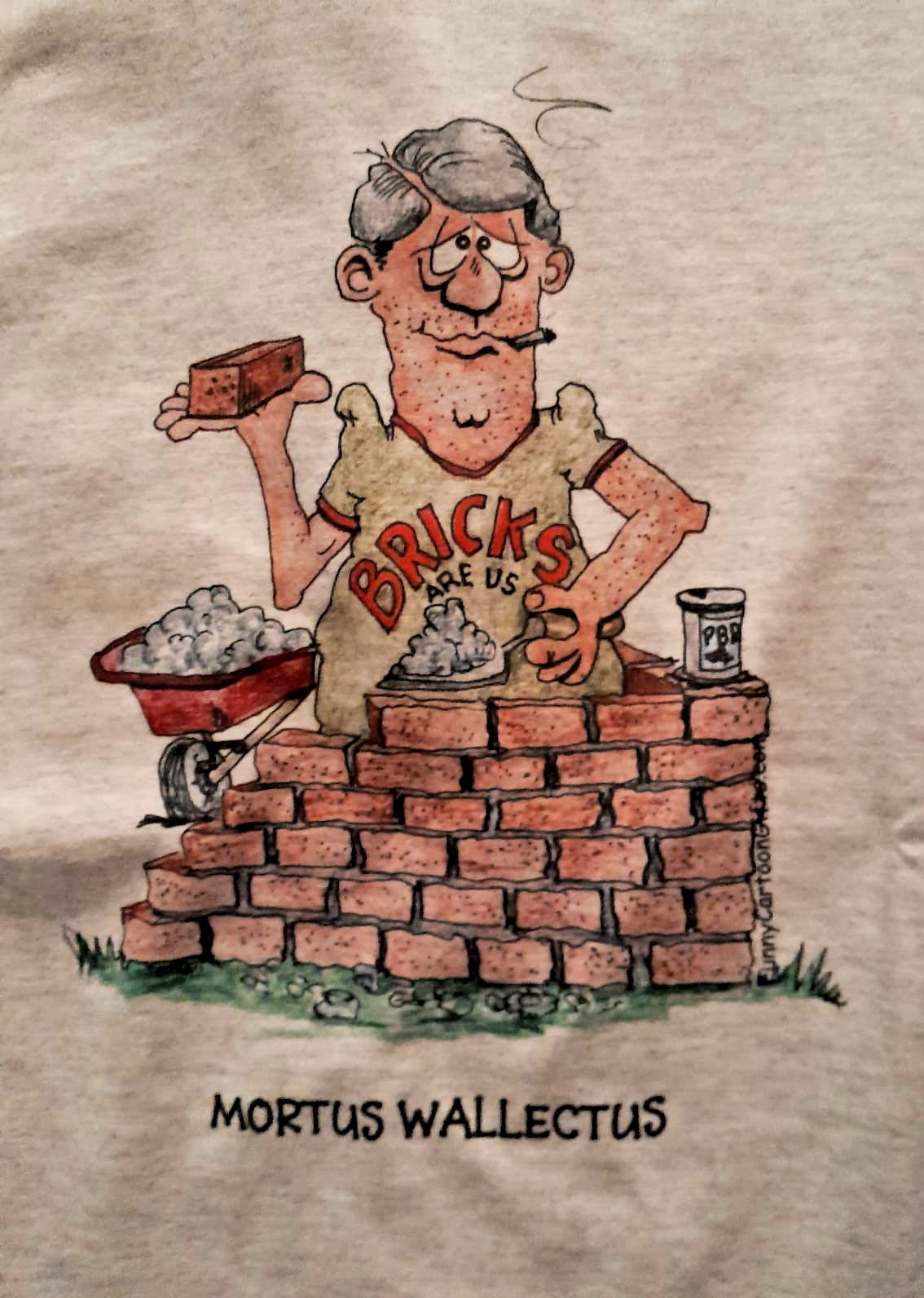 ALTRA T shirt XL Maurer Mason Mattone Klinker dagli USA ""mortus wallectus""Mattone