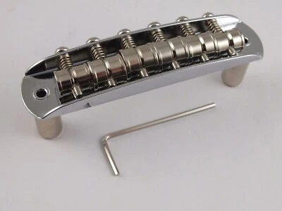 KAISH Chrom Brücke für Jaguar JAZZMASTER MUSTANG 24.1cm Radius 52.5mm Or 55mm Abstand