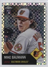 2022 Topps Chrome Platinum Anniversary X-Fractor Mike Baumann #242 1ht8