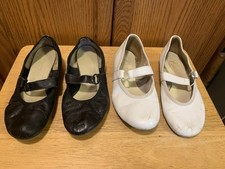 2 Pair Womens Coast Ringo Square Dance Shoes-Size 7.5- White And Black