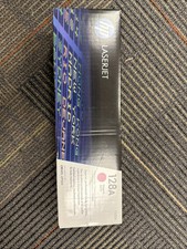Genuine HP 128A Magenta Ink LaserJet Toner Cartridge Sealed New in Box CE323A