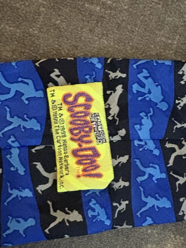 Cartoon Network Hanna Barbera Scooby-Doo 1999 Men's Necktie Vintage VGC  - Image 3 of 4