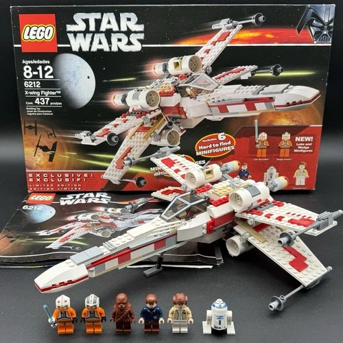 LEGO Star Wars X-wing Fighter 6212 Complete Set w/Box & Minifigures