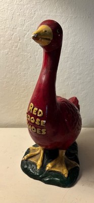 Antique Red Goose Shoes Advertising Statue Made in the U.S.A.