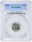 1955 Roosevelt Silver Dime PR66 PCGS