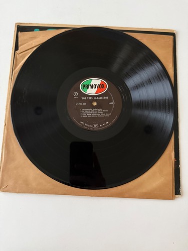 Los 3 Tres Caballeros Self Titled 1966 LP Primovox Records PRV-024 VG Cleaned - Zdjęcie 6 z 9