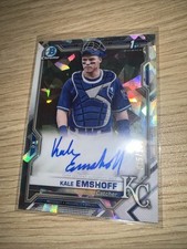 2021 Bowman Chrome Prospect Atomic Refractor /100 Kale Emshoff #CPA-KE Auto 07d9