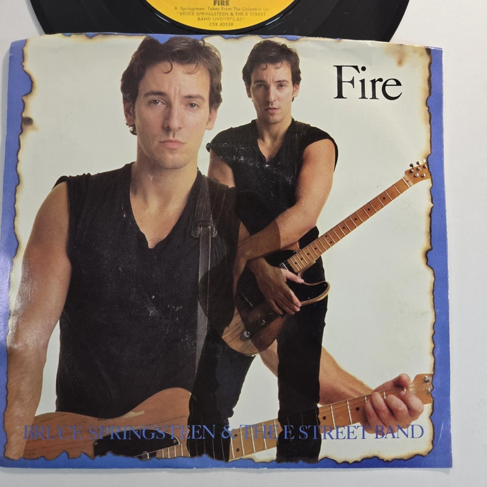 Bruce Springsteen "Fire" 45 Vg+ Tested Jukebox Picture Sleeve Rare 1986 - Image 2 of 4
