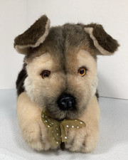 Vtg Avanti Applause Baby German Shepard Dog Jockline Italy 1985 Plush Butterfly