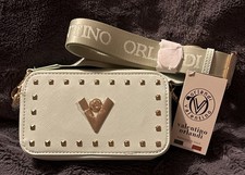 Valentino Orlandi Studded Crossbody Camera Bag- Mint Green- Style # V-3003 NWT