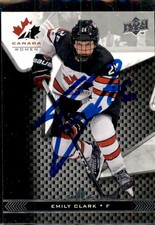 Emily Clark Signed 2018 Upper Deck Canada Women Card #78 PWHL Ottawa