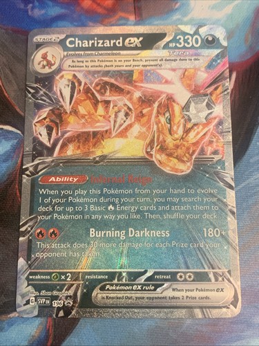 Pokémon TCG Scarlet & Violet CHARIZARD EX  Black Star Promo Holo 196 Mint