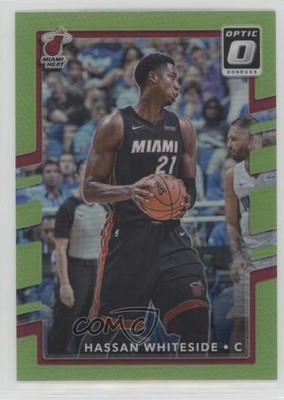2017-18 Panini Donruss Optic Lime Green Prizm 74/175 Hassan Whiteside #80 g6p