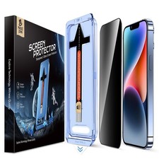 MAGIC JOHN Privacy 2 Pack for iPhone 13/13Pro/14/16e Glass Screen Protector ...