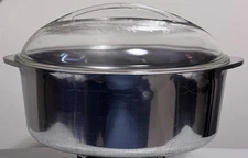 Vtg Cast Aluminum Roaster Magnalite-style Household Institute USA Mirror Finish