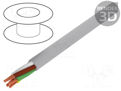grau 3x1mm2 Cu ungeschirmt BiT LiHH Leitungen Line 300V