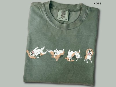 Happy Beagle Dog Mom Dad Shirt Funny Puppy Tee Pet Lover Gift