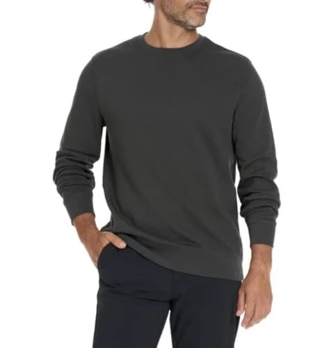 Hurley Men's Long Sleeve Crewneck Sweatshirt, Gray, Size- S