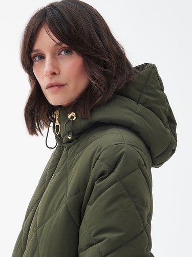 Barbour Mosswood Long Quilted Quilt Coat Jacket Size 10 RRP £299 women’s ladies - Picture 2 of 12