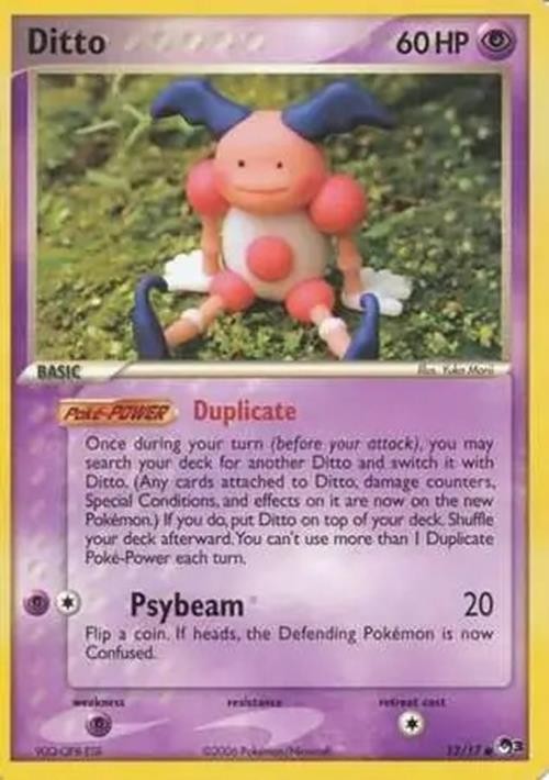Ditto - 12/17 - Pokemon Pop Series 3 Non-Holo Card NM