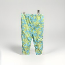 VTG Lilly Pulitzer Myrtle Turtle Cropped Pants Size Small Preppy Coastal Casual