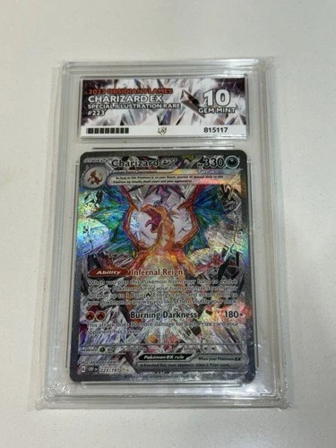 Charizard EX 223/197 Special Illustration Rare Ace 10 Gem Mint Perfect Subgrades