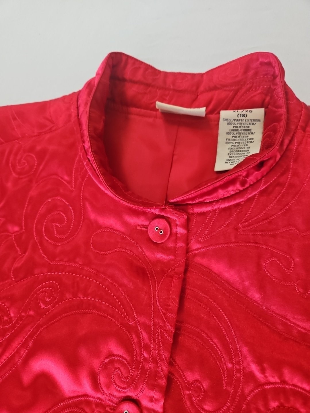 Classic Elements Womens Light Jacket Red Size XL … - image 7