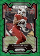2023 Panini Prizm #303 Michael Wilson Green Wave