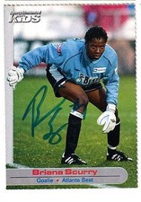 Briana Scurry signed autograph Atlanta Beat 2002 Sports Illustrated SI Kids card