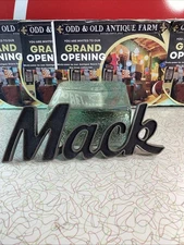 OEM Mack Script Chrome Emblem Badge Ornament Semi Truck Parts USA 27RU2127-A Rig