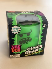 2026-NeeDoh GLOWY GHOST AUTHENTIC Glow-in-the-Dark Squishy Squeeze Toy GREEN