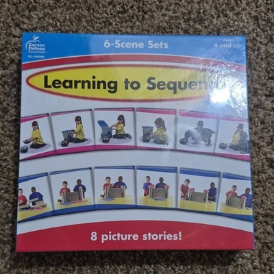 Carson Dellosa Learning to Sequence 6-Scene Sets Cards, Ages 4+ CD-140090