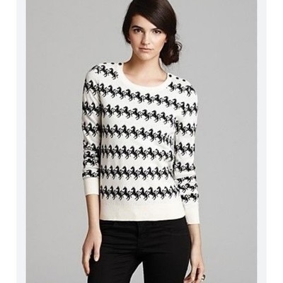 French Connection wool cotton Horse Knit Sweater Small ASO New Girl (Jess Day)