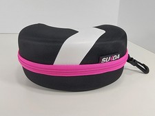 Goggle Storage Case By Sukoa Black/Pink Snowboard Ski Dirtbike Eye Protection