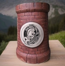 Kansas City Renaissance Festival Mug 2003 Tankard Castle Turret Grey Fox Pottery