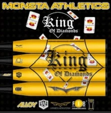 2025 MONSTA GOLD KING OF DIAMONDS  SLOWPITCH SOFTBALL BAT 25 OZ MX KOD ASA USA
