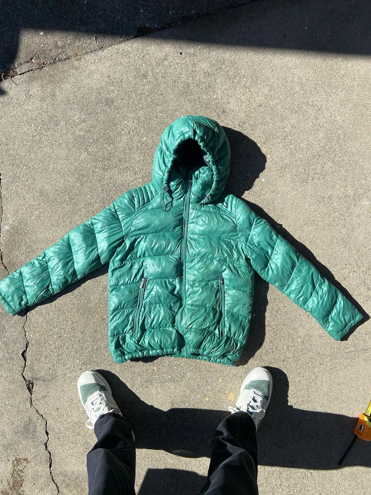 Guess Puffer Jacket Mens Small Green