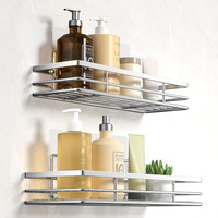 Duschablage Ohne Bohren 2 StüCk Duschregal Badezimmer Organizer Silber FüR