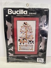 VTG Bucilla Barnyard Blessings Crewel Embroidery Kit 40870 Sealed New