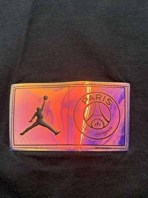 Nike Jordan Paris Saint-Germain PSG Wordmark Logo T-Shirt Size