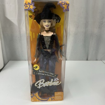 VINTAGE BARBIE HALLOWEEN STAR G5320 BLACK WITCH HAT 2005 NEW IN BOX