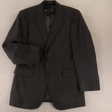 Jos A Bank Jacket 39R M Gray Nailshead 100 Wool Blazer Sport Coat