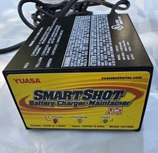 YUASA SmartShot 12v 1500 Automatic Battery Charger & Maintainer TESTED WORKS!