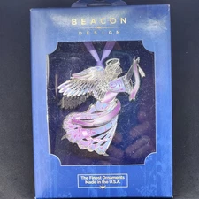 Chemart Beacon Design 24kt Gold Finish Brilliant Angel 3D Brass Ornament New Box